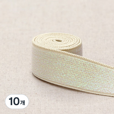 해피베어스 벨트 고무줄 25mm, 라임 펄, 10개