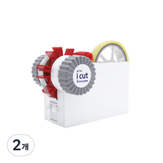 모텍스 i cut 6 FOLD MARK 테이프 디스펜서, 화이트, 2개