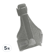 올라운더 고정형 손목 보호대 팔목 아대 헬스 스트랩, 5개, 그레이