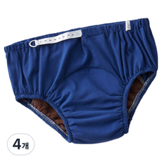 행복드림 깔끔 심플 누수 걱정 NO 안심팬티 코발트블루, 대형, 4개, 1개입