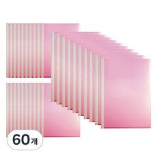 현풍 세로형 반투명 민 쫄대화일 A4 5mm, 분홍색, 60개