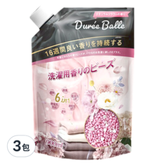 Duree Balle 六合一洗衣香香豆補充包 自然花香 900ml, 3包