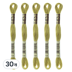 브랜드얀 DMC 25번 면사 자수실, 734번, 30개