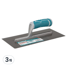 토탈툴스 공구 미장공구 흙손사각 280 x 130 mm, 3개