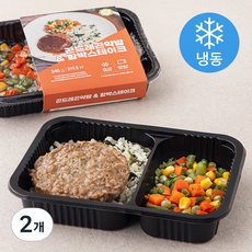 건강한끼 곤드레곤약밥 & 함박스테이크 (냉동), 245g, 2개