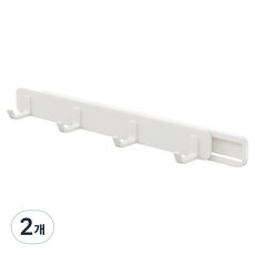 Vinticoner 黏貼式縫隙滑動掛架 8039, 2個, 白色