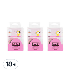 라인프렌즈 BT21 마스킹테이프 30mm, 핑크, 18개