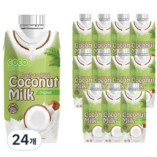 코코씸 코코넛밀크 오리지널, 330ml, 24개
