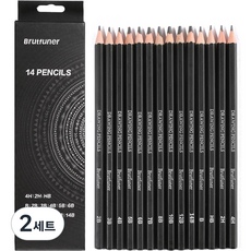 Brutfuner 繪圖美術鉛筆14件組, 混合色