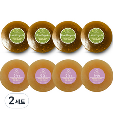 프로버블리 어성초 중성비누 110g x 4p + 죽염3 중성비누 110g x 4p 세트, 2세트