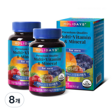홀리데이즈 멀티비타민 앤 미네랄 포맨, 90정, 8개
