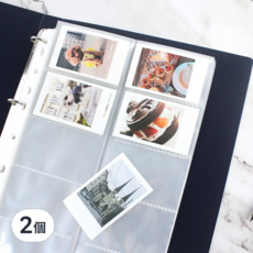 珠友文化 A4活頁名片本 4孔 LE-06020 32.5 x 24 x 2.5cm 400名, 黑色, 2個