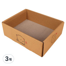 알송이 고양이 스크래치 보드 통합 집 긁는 포스트 고양이 집 A, 혼합색상, 3개