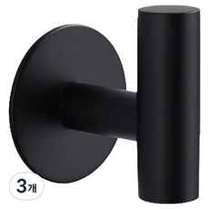 World Clean 不鏽鋼掛鉤工具架 I型, 黑色, 3個
