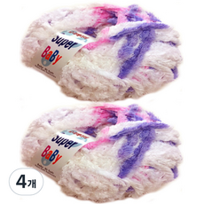 Happysil Super Baby柔軟編織粗毛線, 2220粉紫