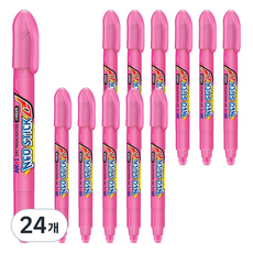 NEOSTICK 固體螢光筆 8mm, 24個, 粉紅色
