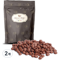 比利時Belgian傳統優質家用烘焙用牛奶 35%真巧克力覆蓋巧克力, 2個, 1kg