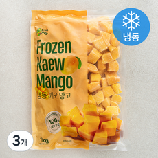 FruitMoji 깨오 망고 (냉동), 3개, 1kg