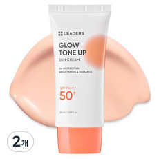 LEADERS 麗得姿 光彩潤色混合防曬乳 SPF50+ PA++++, 50ml, 2個