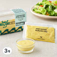 스윗밸런스 허니 머스터드 드레싱 5개입, 150g, 3개