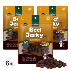 베푸 강아지 아크펫푸드 비프 큐프 져키, 6개, 120g, 혼합맛(소고기/황태)