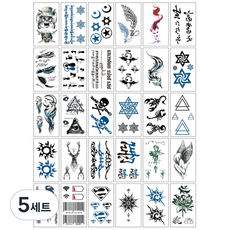 月集 紋身貼紙 30款套組, D, 5套