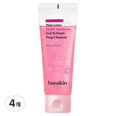 한스킨 아라홍련 피디알엔 PDRN 젤투폼 프렙 클렌저, 4개, 110ml