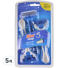 Blue Market 不銹鋼 5 刀片一次性剃須刀, 3入, 5個