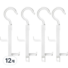 Wonie's 多功能帽子包包掛架, 12個, 白色
