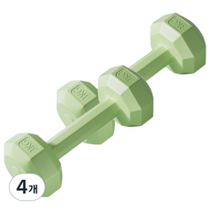 코레시스 예쁜 파스텔톤 홈트용 아령 그린, 4개, 3kg