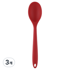 발룬피니 노블 실리콘 조리도구 멀티스푼, 브릭레드, 3개