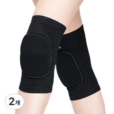 Apick 膝蓋衝擊保護套 純黑色 2入, 2個