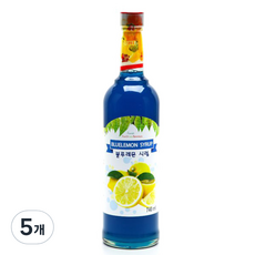 쥬피터 블루레몬 시럽, 740ml, 5개