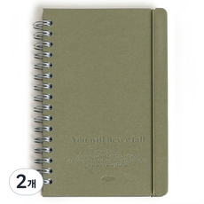 워너디스 네버폴 플래너 노트, 02 올리브, 2개