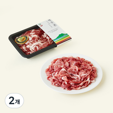 파머스팩 제주촌 서귀포시축협 흑돼지 미박 앞다리 불고기용 (냉장), 500g, 2개