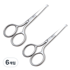 블링앤수 코털가위013, 6개, 실버
