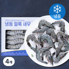 오션스글로벌 블랙타이거 얼룩 새우 (냉동), 4개, 500g(20미)