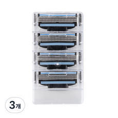 Ernie Uni Gillette Proglide Fusion 5 剃須刀刀片 橙色, 4入, 3個