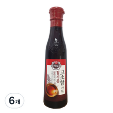 백설 고소함 가득 참기름병, 300ml, 6개