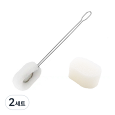 MEO 鋼製夾海綿替換式清潔菜瓜布 主體 + 2入補充包, 混合顏色, 2套