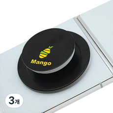 MANGO 갤럭시 아이폰 호환 휴대폰 스마트톡 맥셰이프톡 무광원형, 블랙, 3개