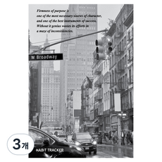 Iciel design 2026 習慣追蹤月計畫本, 雨中城市 紐約, 3個