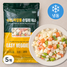 그린피아 카레 & 짜장용 손질된 채소 (냉동), 450g, 5개