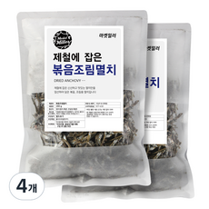 마켓밀러 제철에 잡은 볶음조림멸치, 200g, 4개