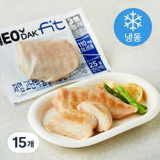 허닭 FIT 저염 고단백 통 닭가슴살 오리지널 (냉동), 100g, 1개입, 15개