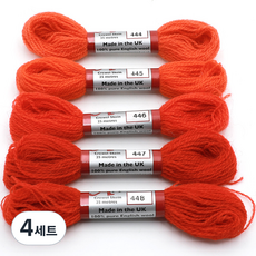 조이십자수 애플톤 울사 5종 세트, 4세트, 444, 445, 446, 447, 448