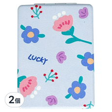 BEER BEAR 皮久熊 倍影清折疊鏡 MY9395 方, 2個, 顏色隨機