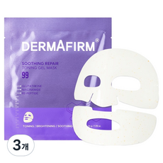 더마펌 수딩 리페어 토닝 겔 마스크팩 R4, 3개, 1개입