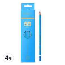 누즈 아트 드로잉 다양한 미술 연필 12p, 8B, 4개