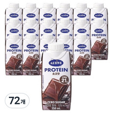 얼티브 프로틴 초코맛, 250ml, 72개